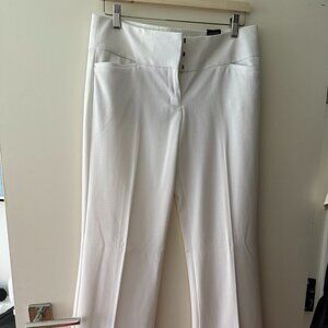 NWT Express Editor Flare white dress pants